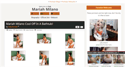 Desktop Screenshot of clubmariahmilano.com